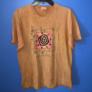 Touch of Gold Burnt Orange Arizona Short Sleeve Cotton  T Shirt Size M